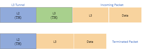 L3 tunnel termination L3 tunnel termination